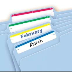 Avery Easy Peel Laser/Inkjet File Folder Labels, 2/3" x 3-7/16", Assorted Colors, 252 Labels/Pack (5235)