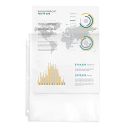 Avery Economy Lightweight Sheet Protectors, 8-1/2" x 11", Semi-Clear, 50/Box (74098)