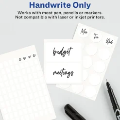 Avery Erasable Multipurpose Labels, 7/8