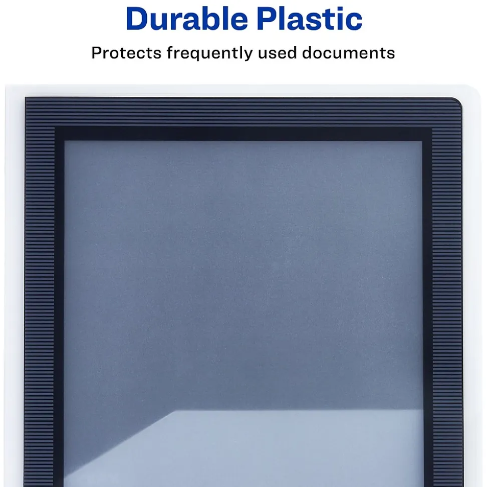 Avery Flexi-View 2-Pocket Presentation Folders, Black, 2/Pack (47847)