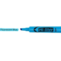 Avery Hi-Liter Desk Style Highlighters, Chisel Tip, Blue, Dozen (24016)