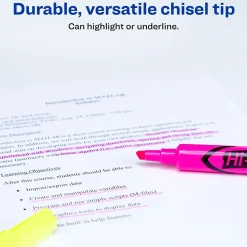 Avery Hi-Liter Desk Style Highlighters, Chisel Tip, Assorted, 24/Pack (98189)