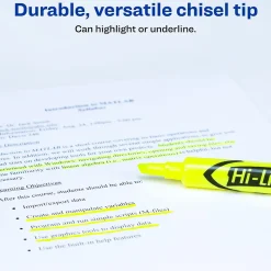 Avery Hi-Liter Desk-Style Highlighters, Fluorescent Yellow, Value Pack of 36 (98208)