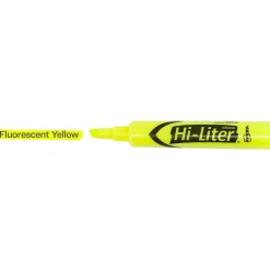 Avery Hi-Liter Tank Highlighters, Chisel, Yellow, Dozen (98035)