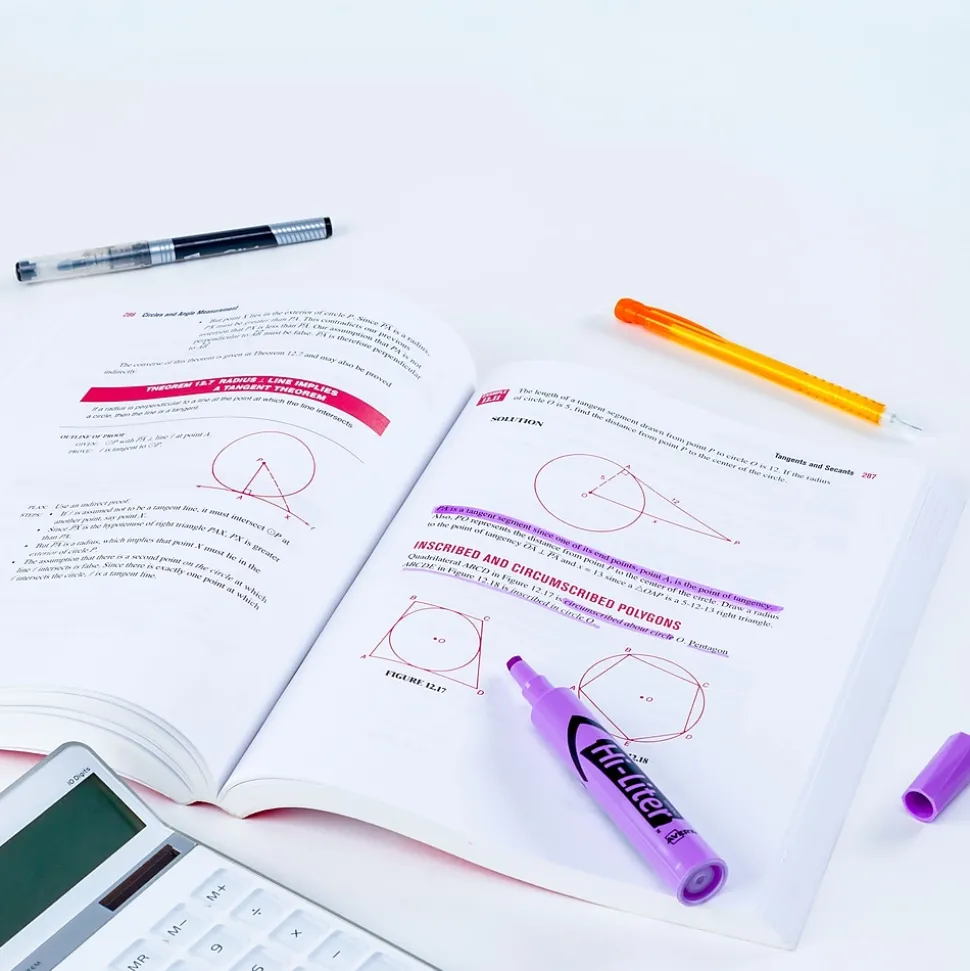 Avery Hi-Liter Tank Highlighter, Chisel Tip, Purple, Dozen (24060)