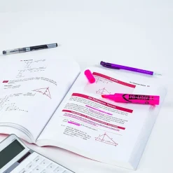 Avery Hi-Liter Tank Highlighters, Chisel, Pink, Dozen (24010)