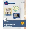 Avery Inkjet Specialty Labels, 8.5" x 11", White, 5/Pack (3270)