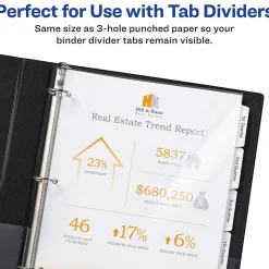 Avery Page Size Heavyweight Sheet Protectors, 8.5