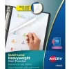 Avery Quick Load Heavyweight Sheet Protectors, 8-1/2" x 11", Diamond Clear, Acid-Free, 50/Box (73802)