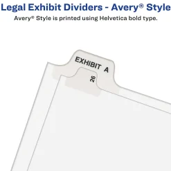 Avery Style Individual Legal Divider, Tab G, 8.5