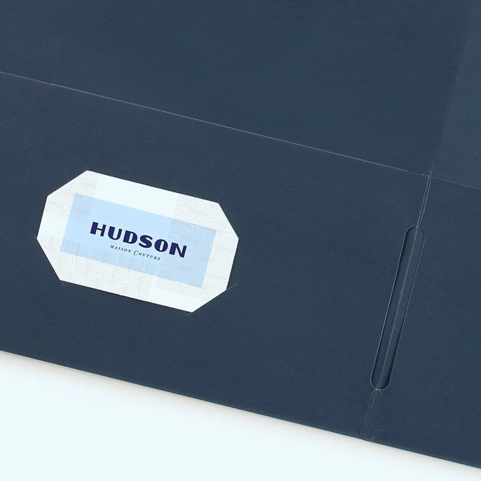 Avery Two-Pocket Folders, Dark Blue, 25/Box (47985)