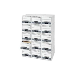 Bankers Box Stor/Drawer Steel Plus File Drawers, Letter Size, White/Blue, 6/Carton (00311)