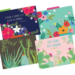 Barker Creek File Folder Set, 1/3-Cut Tab, Letter-Size, Petals & Prickles, 36/Set (4371)