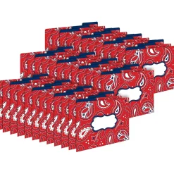 Barker Creek Bandana Letter-Size File Folders, 36/Set (BC3916)