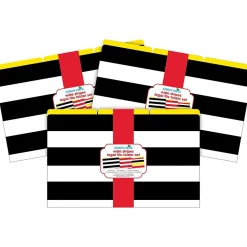 Barker Creek Buffalo Plaid & Wide Stripes Legal-Size File Folders, Multi-Design Set, 27/Set (BC3902)