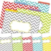 Barker Creek Chevron Beautiful File Folders, 1/3-Cut Tab, Letter Size, Assorted, 42/Set (4415)