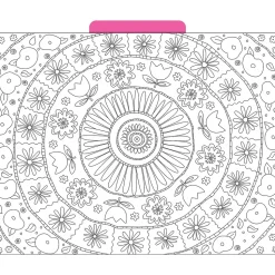 Barker Creek Color Me! File Folder Set, 1/3-Cut Tab, Letter Size, In My Garden, 12/Pack (2008)