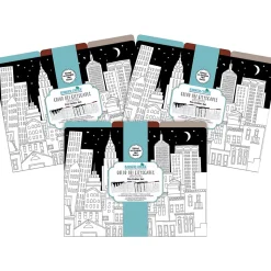 Barker Creek Color Me! File Folder Set, 1/3-Cut Tab, Letter Size, Cityscapes, 36/Set (4381)