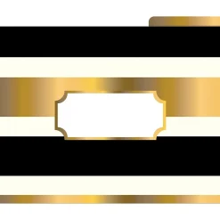 Barker Creek File Folder Set, 1/3-Cut Tab, Letter Size, Gold, 12/Pack (2001)