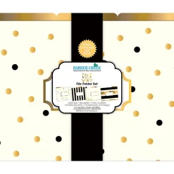 Barker Creek File Folder Set, 1/3-Cut Tab, Letter Size, Gold, 12/Pack (2001)