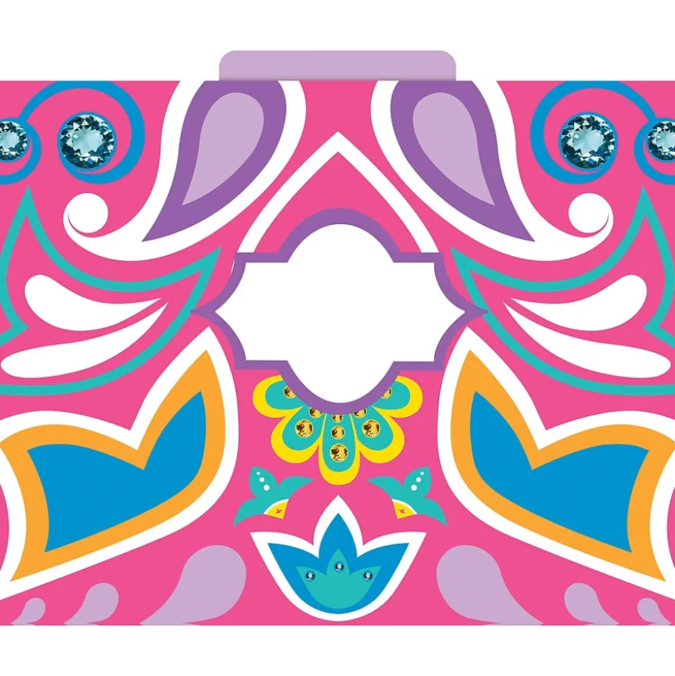 Barker Creek File Folder Set, 1/3-Cut Tab, Letter Size, Bohemian, 12/Pack (2002)