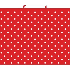 Barker Creek File Folder Set, 1/3-Cut Tab, Letter Size, Red & White Dot, 24/Set (4392)