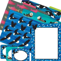 Barker Creek Sea & Sky Eagles File Folder, 1/3-Cut Tab, Letter Size, Assorted, 107/Set (148)