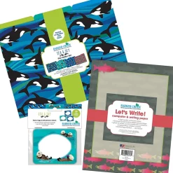 Barker Creek Sea & Sky Salmon File Folder, 1/3-Cut Tab, Letter Size, Assorted, 107/Set (147)