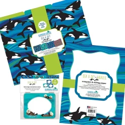 Barker Creek Sea & Sky Whales File Folder, 1/3-Cut Tab, Letter Size, Assorted, 107/Set (145)