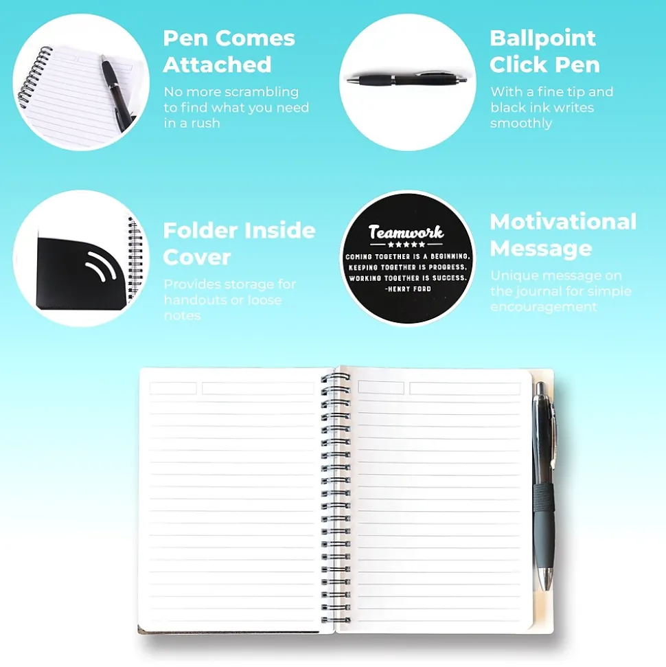 Baudville Motivational Jotter & Pen Gift Set, 3/Pack (1393663P331)