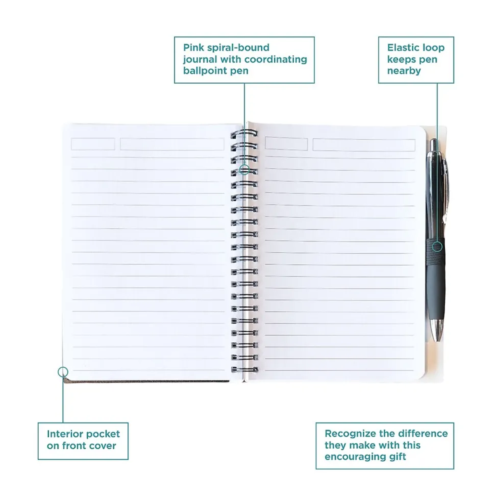Baudville Motivational Jotter & Pen Gift Set, 3/Pack (1393663P331)