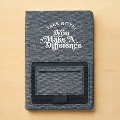 Baudville Sustainably Smart Hardcover Journal, 5" x 8", 80 Pages, 2/Pack (1393449P231)