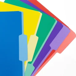 Bazic COLOR File Folders, 1-Tab, Letter/Legal Size, Assorted Colors, 100/Box (BAZ3149)
