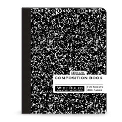 Bazic 1-Subject Composition Notebooks, Wide Ruled, 100 Sheets, Multicolor, 6/Bundle (BAZ508-6)