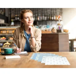 Better Office Soft Floral Tile Heavy-Duty File Folders, 1/3-Cut Tab, Letter Size, Paper Stock, 18/Pack (80033-18PK)