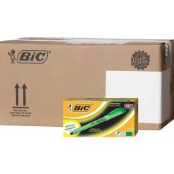 BIC Brite Liner Stick Highlighters, Chisel Tip, Fluorescent Green, 216/Carton (BL11GRNCT)