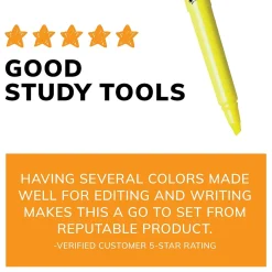 BIC Brite Liner Stick Highlighter, Chisel Tip, Pink, Dozen (65554/BL11PL)