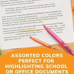 BIC Brite Liner Stick Highlighter, Chisel Tip, Blue, 12/Pack (65552/BL11BE)