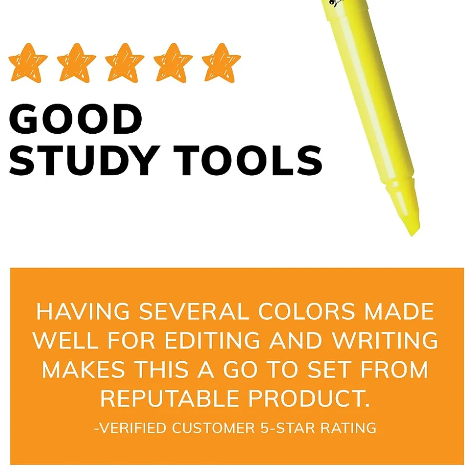 BIC Brite Liner Stick Highlighter, Chisel Tip, Green, 12/Pack (65556/BL11GR)