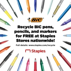 BIC Brite Liner Stick Highlighter, Chisel Tip, Yellow, 24/Pack (BL241YEL)