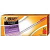 BIC Cristal Ballpoint Pens, Medium Point, Red Ink, Dozen (10128/MS11RD)
