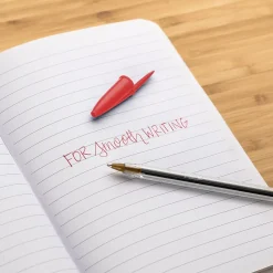 BIC Cristal Ballpoint Pens, Medium Point, Red Ink, Dozen (10128/MS11RD)