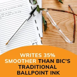 BIC Cristal Ballpoint Pen, Medium Point, Black Ink, 10/Pack (068271)