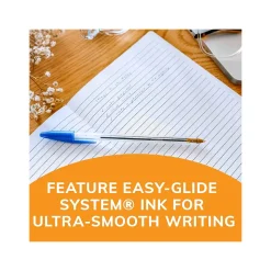 BIC Cristal Xtra Smooth Ballpoint Pen, Medium Point, Blue Ink, 500/Pack (MS500E-BLU)