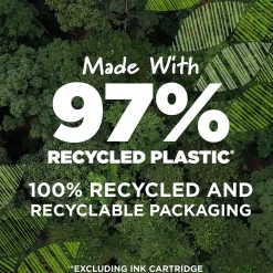 BIC Ecolutions Round Stic Ballpoint Pens, Medium Point, Black Ink, 50/Pack (GSME509-BLK)