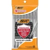 BIC Prevaguard Round Stic Ballpoint Pen, Medium Point, Black Ink, 8/Pack (GSAMP81-BLK)