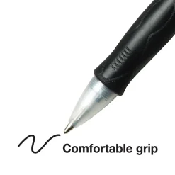 BIC Velocity Retractable Ballpoint Pens, Medium Point, Black Ink, Dozen (16264/VLG11)