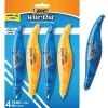 BIC Wite-Out Exact Liner Correction Tape, White, 4/Pack (WOELP418)