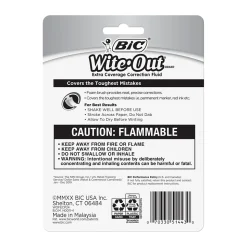 BIC Wite-Out Extra Cover Correction Fluid, 20 ml., 2/Pack (WOFECP24-A-WHI)