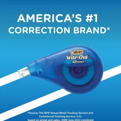 BIC Wite-Out EZ Correct Correction Tape, White (50523/WOTAPP1)